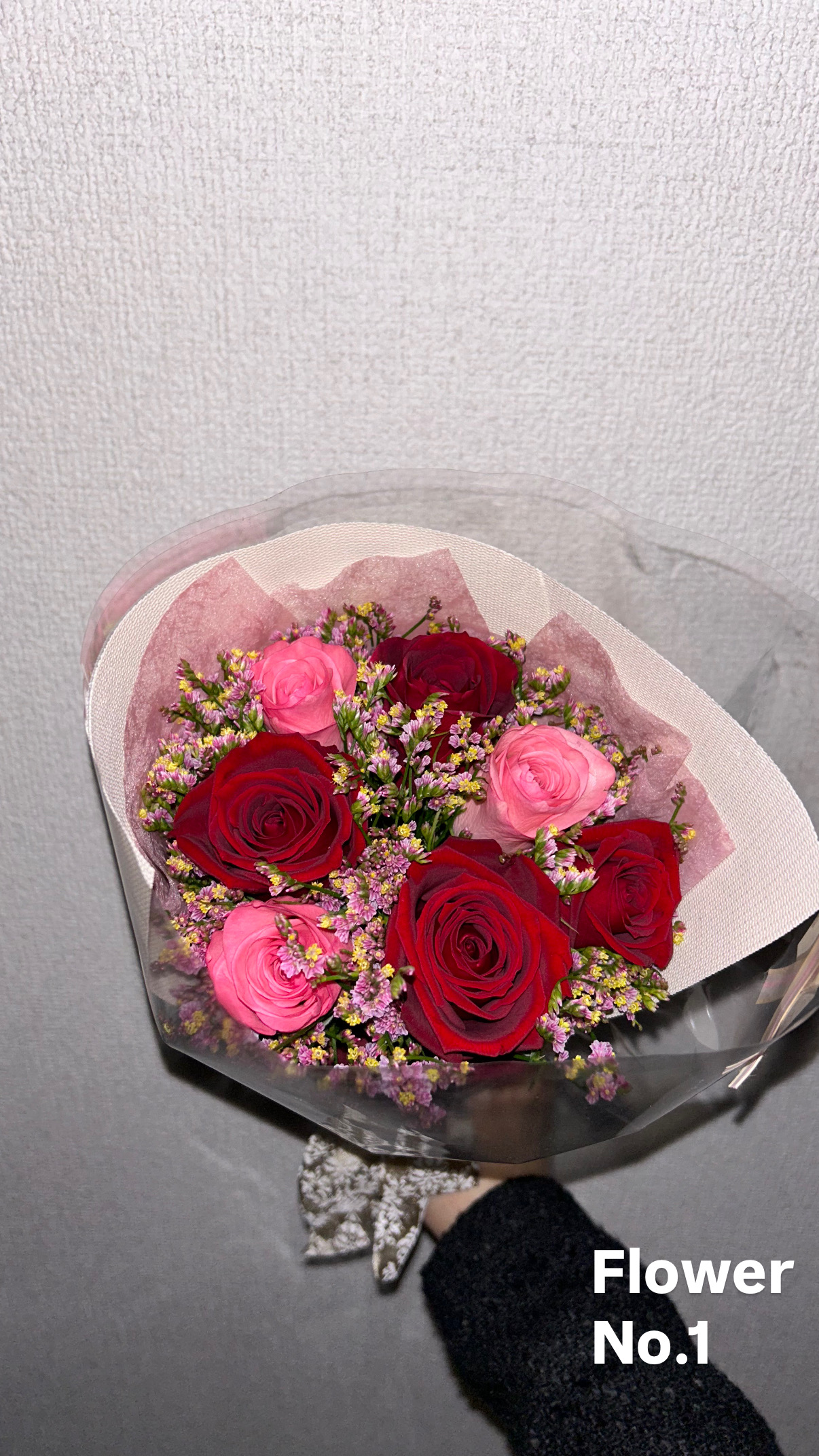赤バラの花束